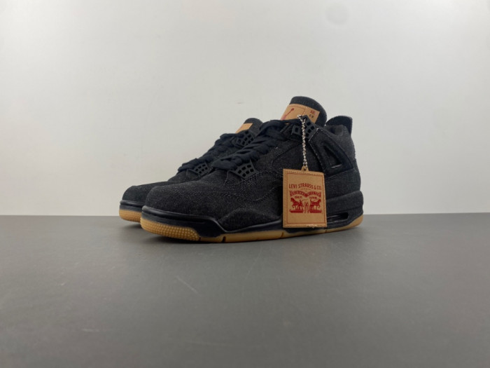 Levi''s x Air Jordan 4 Retro ''Black Denim'' A02571-001