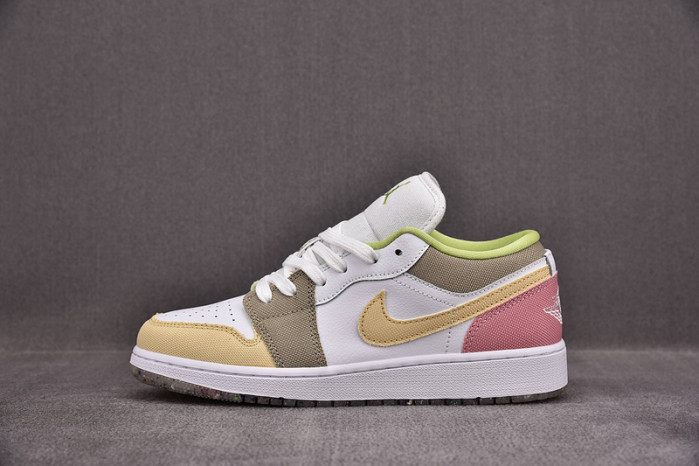 Jordan 1 Low Pastel Grind Vivid Green (GS) DJ0341-100