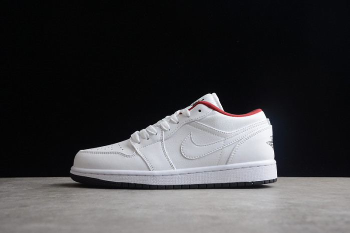 AIR JORDAN 1 LOW GS "WHITE/RED" 553560-164