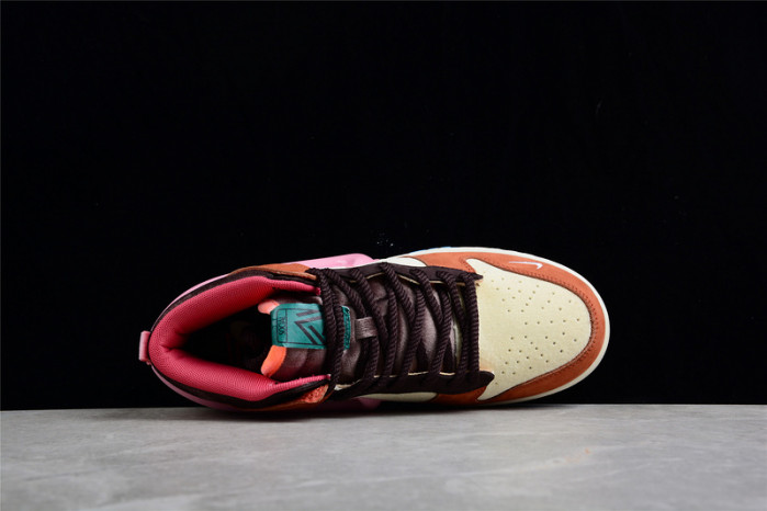 Nike SB Dunk Canvas/Mid Soft Pink-Burnt Brown DJ1173-700