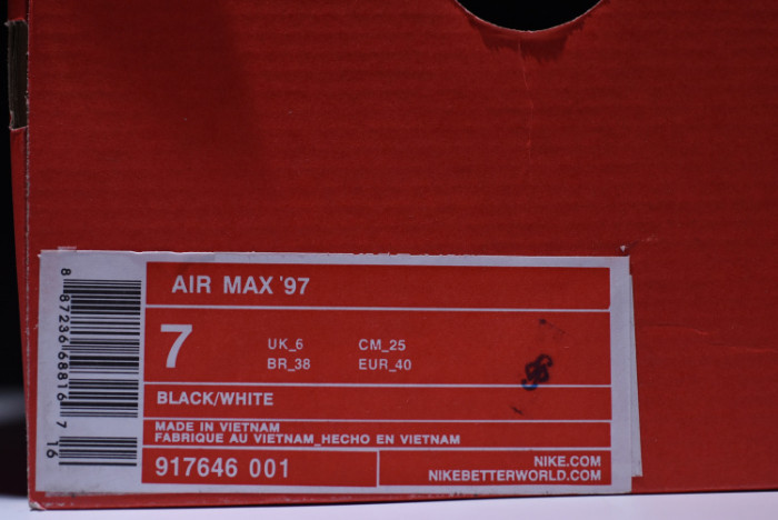 nike AIR MAX 97 PRM black 917646-001