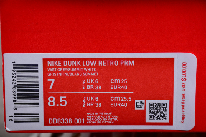 Nike Dunk Low Premium Vast Grey DD8338-001