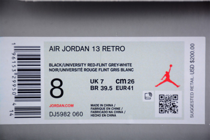 Jordan 13 Retro Black Flint DJ5982-060