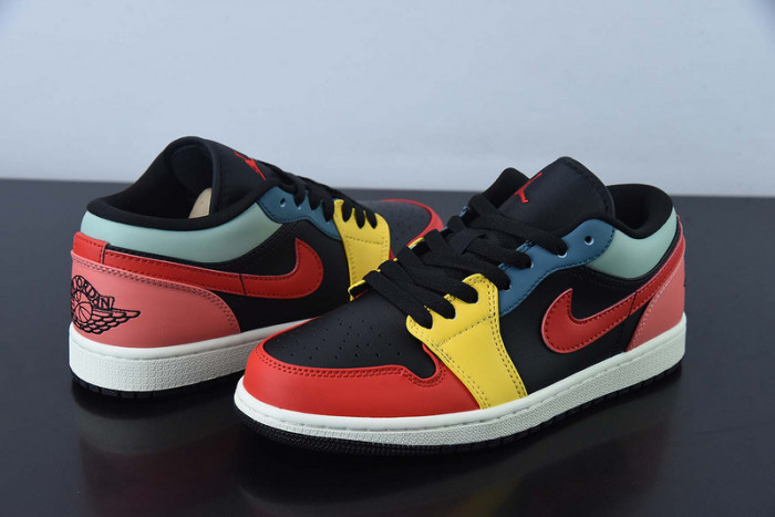 Air Jordan 1 Low SE Black Multi-Color (W) DN3739-060