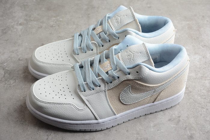 Jordan 1 Low Canvas Grey Cream (W) DQ4151-500