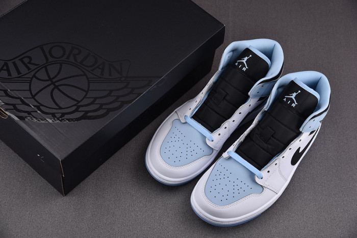 Air Jordan 1 Mid White Blue Black DV1308-104
