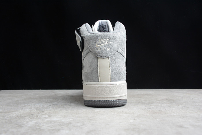 Nike Air Force 1 07 Mid Wolf Grey Dark Grey White Shoes CW2288-668