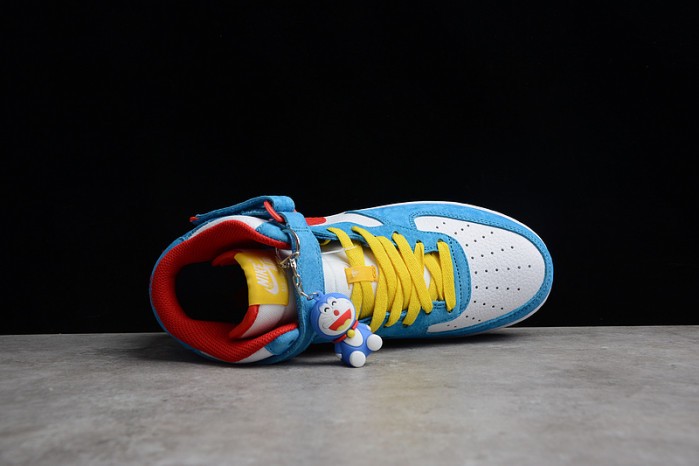 Nike Air Force 1 07 Mid Doraemon White Blue Red Yellow GB1236-160