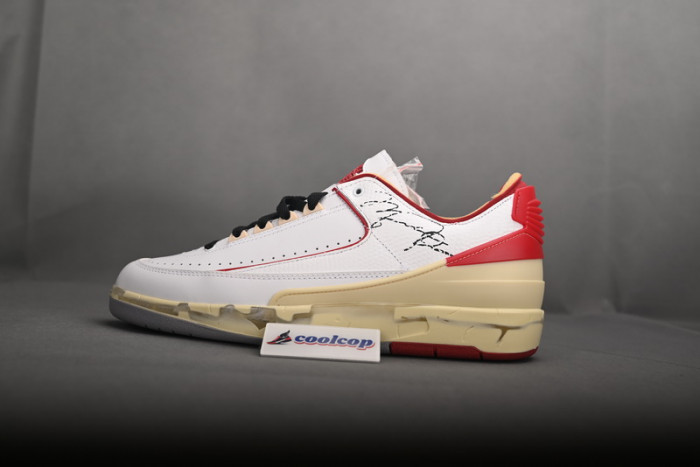 OFW x Air Jordan 2 Low SP White Red DJ4375-106