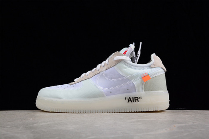NIKE AIR FORCE 1 LOW OFW All White AO4606-100