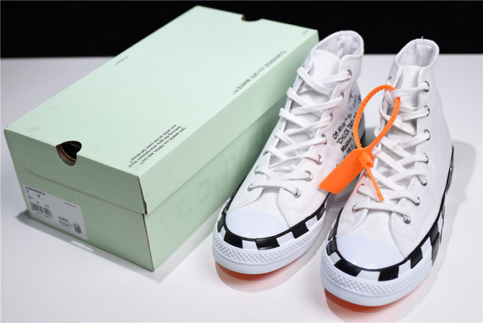OFW x Chuck 70 White Converse - 163862C